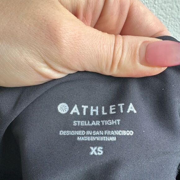 Athleta Stellar Tight Pant Legging Black Comfort Work Travel Pants Size XS - Picture 7 of 10